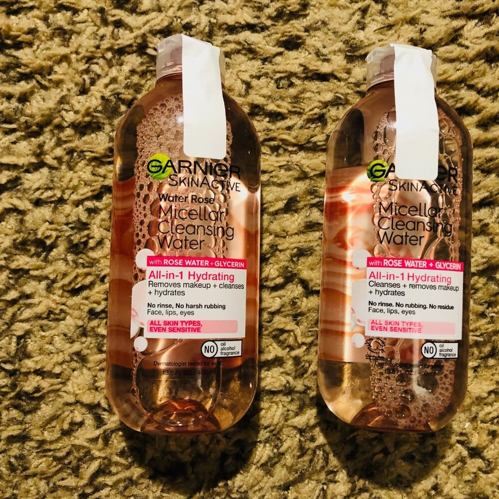 1 - Garnier Micellar Cleansing Water - Water Rose - 13.5 oz